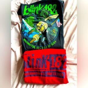 Blink-182 Washington DC summer tour shirts bundle